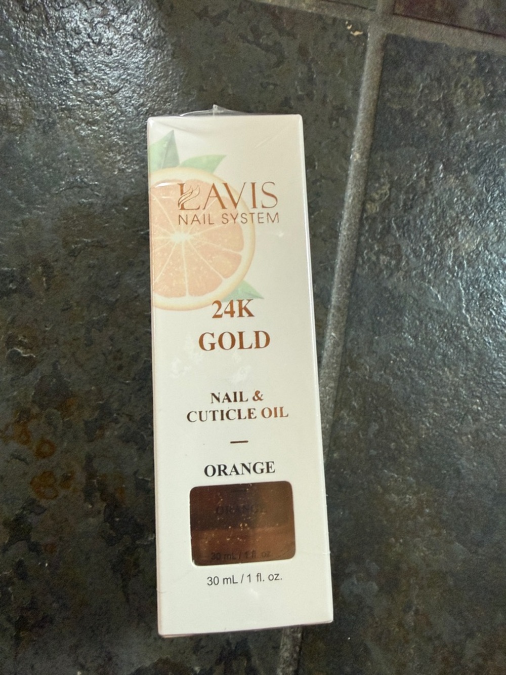 Lavis Nail System 24K Gold Orange Nail & Cuticle Oil brand new SEALED unopened